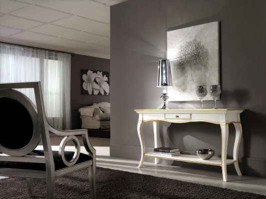 Console nachtkastje slaapkamer bijzettafel modern design meubels hout wit nieuw