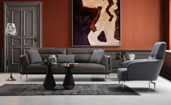 Luxe bankstel bankstel Bankstel Banken 3+1 zits fauteuil Modern Polyester Nieuw