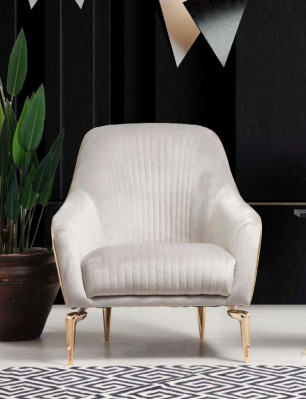 Zetel Eenpersoons Luxe Bekleding Zitdesigner Textiel Zitstof Modern