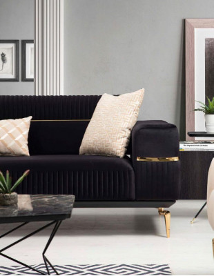 Luxe bankstel bank kussens groep banken 3+3+1 zits fauteuil 3-delige fluwelen set