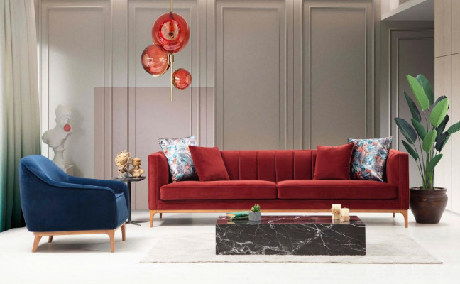 Luxe fauteuil zits woonkamer 1 zit polyester stof Moderne stijl Nieuw