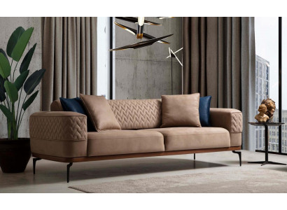 Luxe bankstel design driezits moderne bank taupe bank meubels gestoffeerde loft nieuw