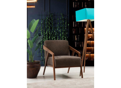 Fauteuil zitbank woonkamer 1 zitplek stof polyester stijl modern design luxe nieuw