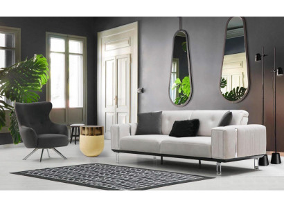 Sofasuite Bank Luxe 3+1 Zitbanken Stoel Stof Ontwerp Zitkussen Meubels Nieuw