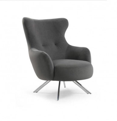 Fauteuil Ohrensessel Luxe 1-zits Zitsontwerperstof Modern
