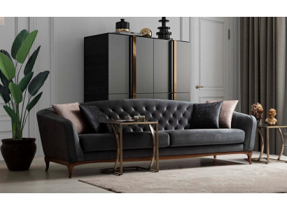 Vierpersoons bank Luxe 4-zits banken Gestoffeerde bank Stoffen bank Modern design Zitplaats