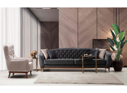 Luxe bank bankstel Complete bankstel 4+1 zits fauteuil stoffen set Nieuw