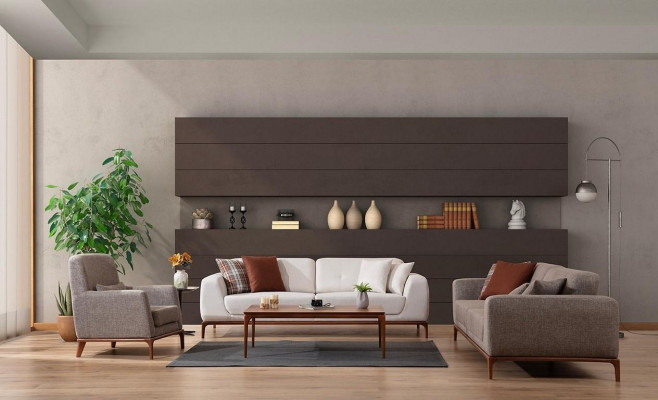 Bankstel Bank Luxe 2x Banken 3-Zits 1-Zits Modern 3-delig Set Modern