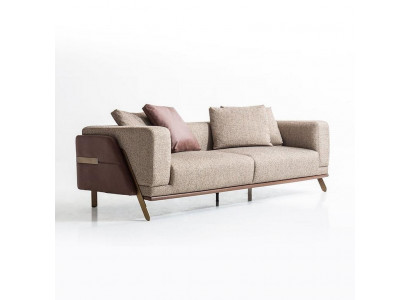 Luxe bankstel 4-zits bankstellen moderne gestoffeerde stoffen designbank nieuw