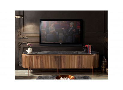 Stijlvol TV-laagbord in bruine kleur Luxe meubels voor woonkamer Nieuwigheid