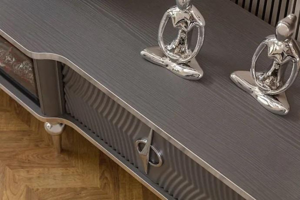 TV-meubel open haard metaal hout MDF spaanplaat luxe meubels nieuw wit RTV