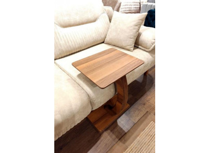 Rechthoekige bijzettafel luxe woonkamer MDF spaanplaat bruin nieuw