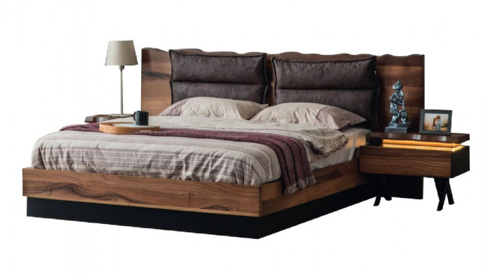 Moderne slaapkamer meubel Designer bed 2x nachtkastjes kledingkast