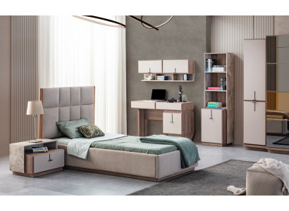Complete kinderkamerset luxe bed 1x nachtkastjes boekenplank