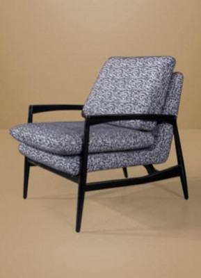 Grijze stoffen fauteuil woonkamer fauteuil moderne eenzitter nieuw