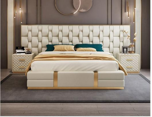 Luxe slaapkamer set Complete kamermeubilair Bed Nachtkastje Inrichting