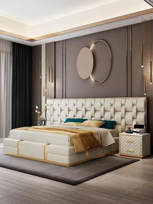 Luxe slaapkamer set Complete kamermeubilair Bed Nachtkastje Inrichting