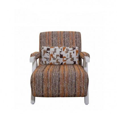 Meerkleurige fauteuil Ontwerper meubels Luxe bekleding Eenzitter