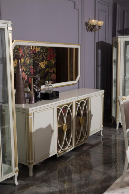 Sideboard Luxus Holz Dressoir Kasten Woonkamer Glaskast Nieuw