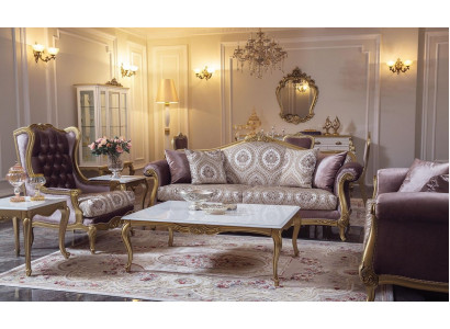 Luxe bankstel salontafel banken fauteuils stof bankstel set van 4 stuks fluweel