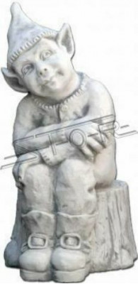 Dwerg standbeeld standbeelden sculpturen figuur karikatuur decoratie tuin terras