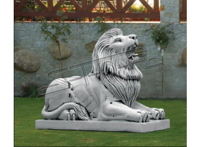 XXL Leeuwenfiguur Tuin Terras Decoratie Steen Sculptuur