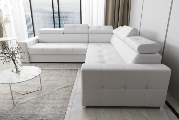 Woonkamer Textiel Lederen Luxe L-vormige Moderne Hoekbank Bank Bekleding Banken Nieuw