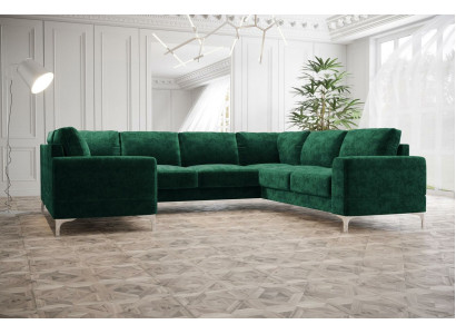 Woonkamer bankstel hoekbank bank bankstellen nieuw woonkamer fluweel hoekbank U-vorm