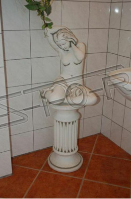 Decoratieve tuin grijs Antieke Stijl Vrouw Figuur Fijne Crete S101023 Decofiguur Tuin