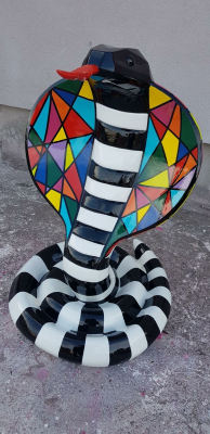 Ontwerper Abstract Modern Figuur Cobra Slang Tuin Sculpturen Decoratie