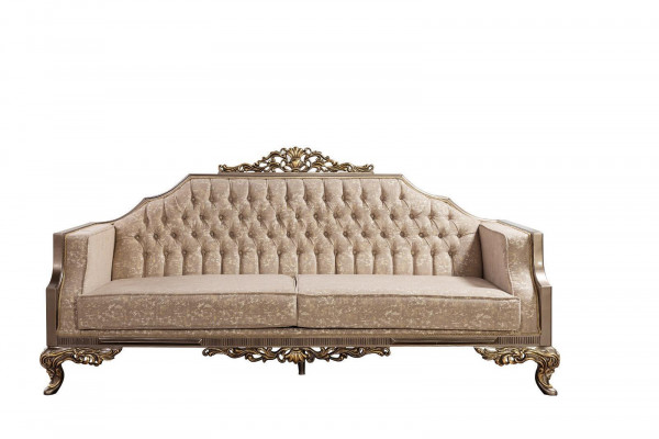 Chesterfield bankstel met salontafel, 5-delig bankstel, gestoffeerde meubels.