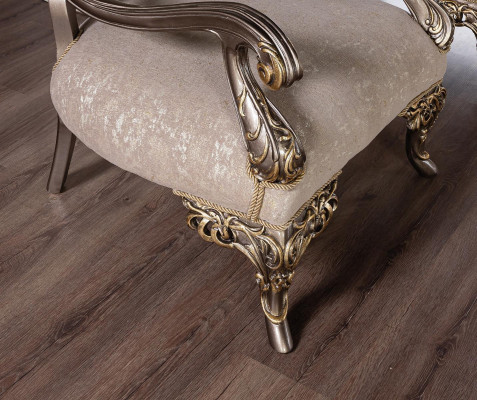 Chesterfield bankstel met salontafel, 5-delig bankstel, gestoffeerde meubels.