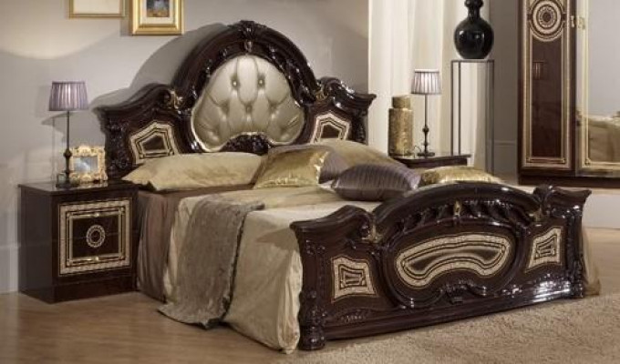 Slaapkamer Italiaanse meubelset Luxe Chesterfield 6-delige beddenkast
