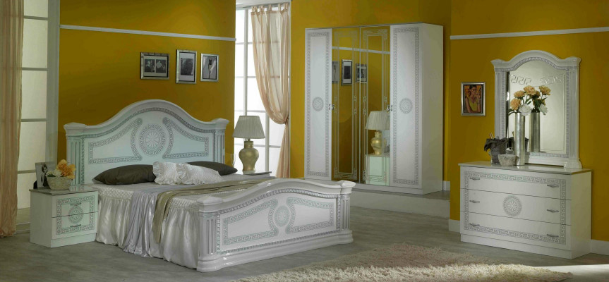 Slaapkamer Italiaans meubelset Modern Luxe 6-delig Bed Bedden Kast Nieuw