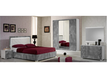 Slaapkamer Italiaanse meubelset Luxe 6-delig Bed Bed Kast Commode Nieuw