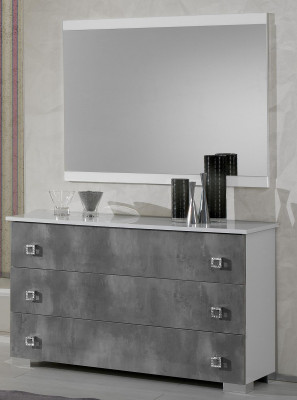 Slaapkamer Italiaanse meubelset Luxe 6-delig Bed Bed Kast Commode Nieuw