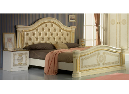 Design slaapkamer 3-delig. Bed 2x nachtkastje Klassieke luxe beddenset meubels