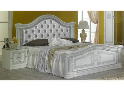 Klasse slaapkamer set 3-delig bed tweepersoonsbed bedden 2x nachtkastje Chesterfield