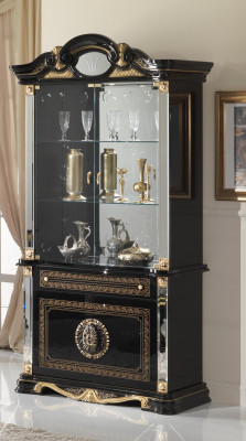 Klassieke kast klassieke vitrine vitrinekast vitrinekasten hout