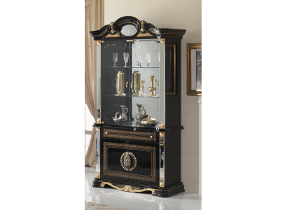 Klassieke kast klassieke vitrine vitrinekast vitrinekasten hout