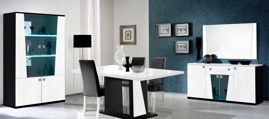 Ladenbuffet Dressoir Spiegel Ladenkasten Hout Groot Modern Dressoir Kast 2-delig