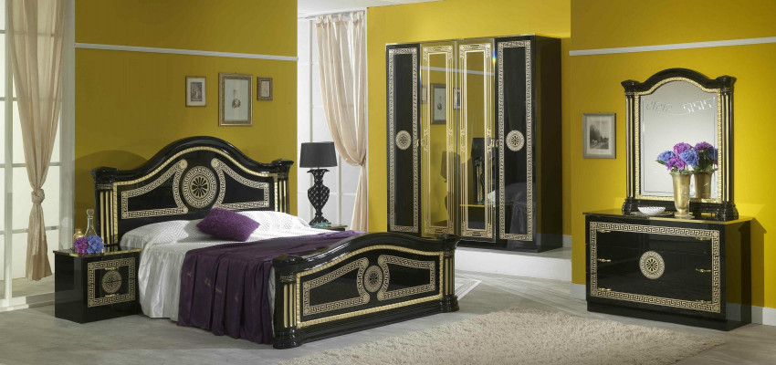 Bed Padding Design Luxury Wood Double Hotel Beds Marriage Sleeping Room Textile Gold