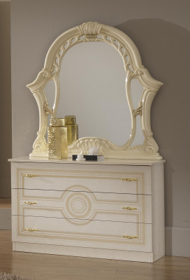 Console tafel dressoir met spiegel luxe meubelset console 2-delig. Gemaakt in Italië.