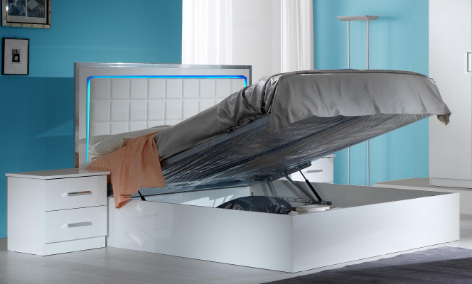 Klassiek bed Hotelbedden Gestoffeerd bed Tweepersoonsbed 160x200 of 180x200 cm Nieuw