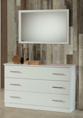 Schminktafels Console Tafel Dressoir Kamer Hout Spiegel + Commode 2-delig Set