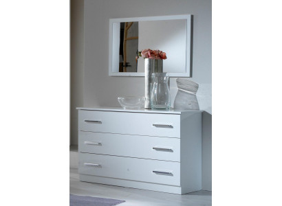 Spiegel + ladekast kast ladekasten dressoir slaapkamer set decoratie hout