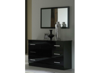 Tafel Klassieke spiegel commode kaptafel slaapkamer kruk set hoogglans