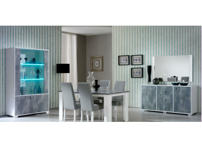 Moderne eettafel Tafel Houten tafels 160x90cm Eetkamer Gemaakt in Italië Design Nieuw