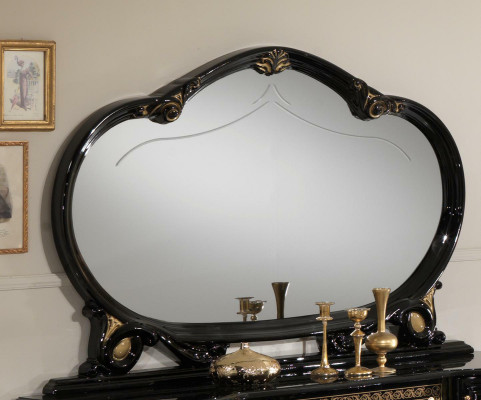Spiegel met glazen stand Italiaans design meubels staande spiegel dressoir tafel nieuw