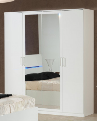 Ontwerp slaapkamer 6-delig Complete set Bed Nachtkastje Commode Spiegel Hout